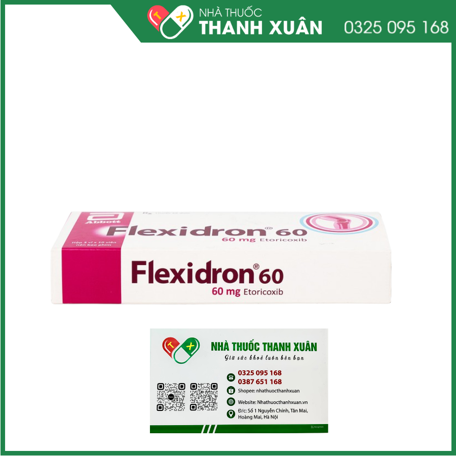 Flexidron 60 giảm viêm xương khớp, viêm khớp dạng thấp
